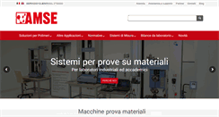 Desktop Screenshot of amse.it